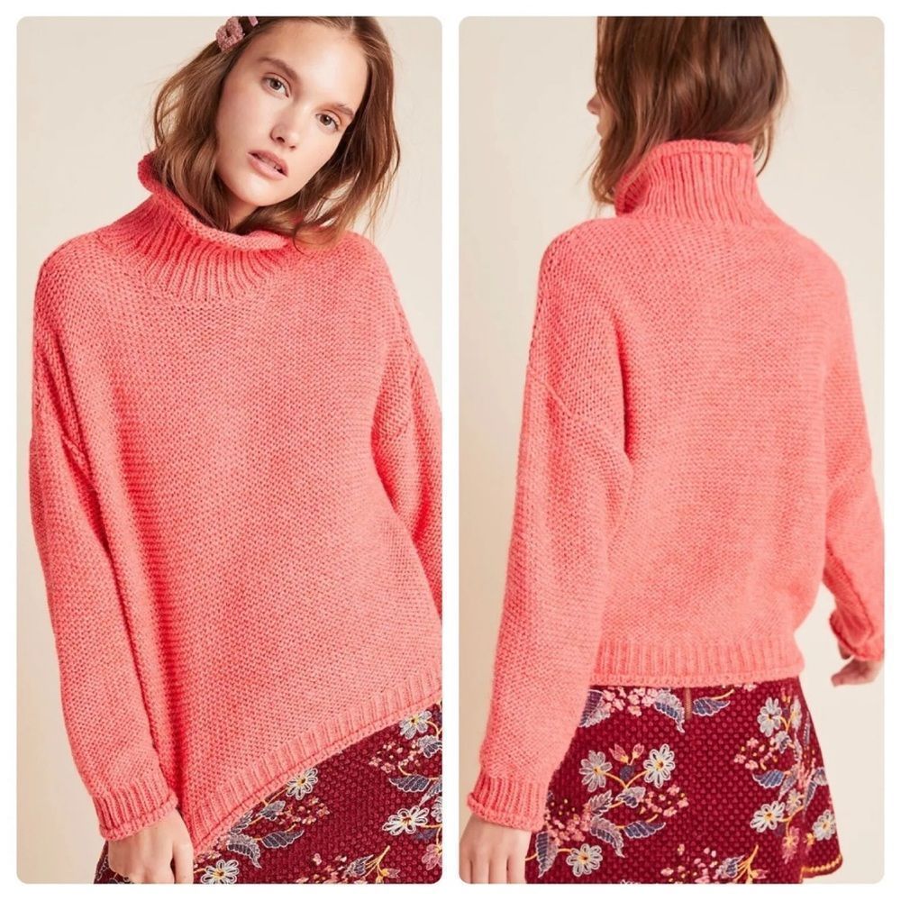 NEW ANTHROPOLOGIE LOTTIE TEXTURED SWEATER small MADE IN ITALY